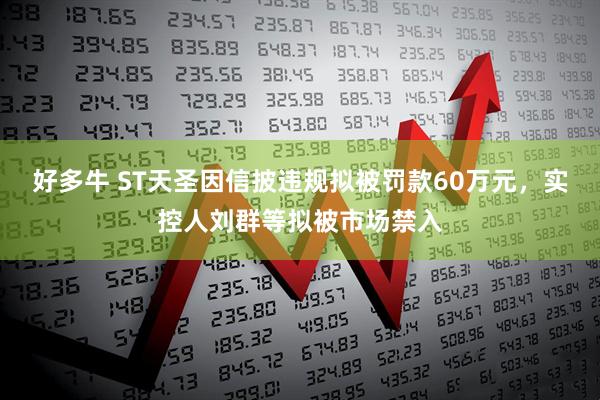 好多牛 ST天圣因信披违规拟被罚款60万元，实控人刘群等拟被市场禁入