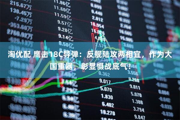 淘优配 鹰击18C导弹：反舰陆攻两相宜，作为大国重器，彰显慑战底气！